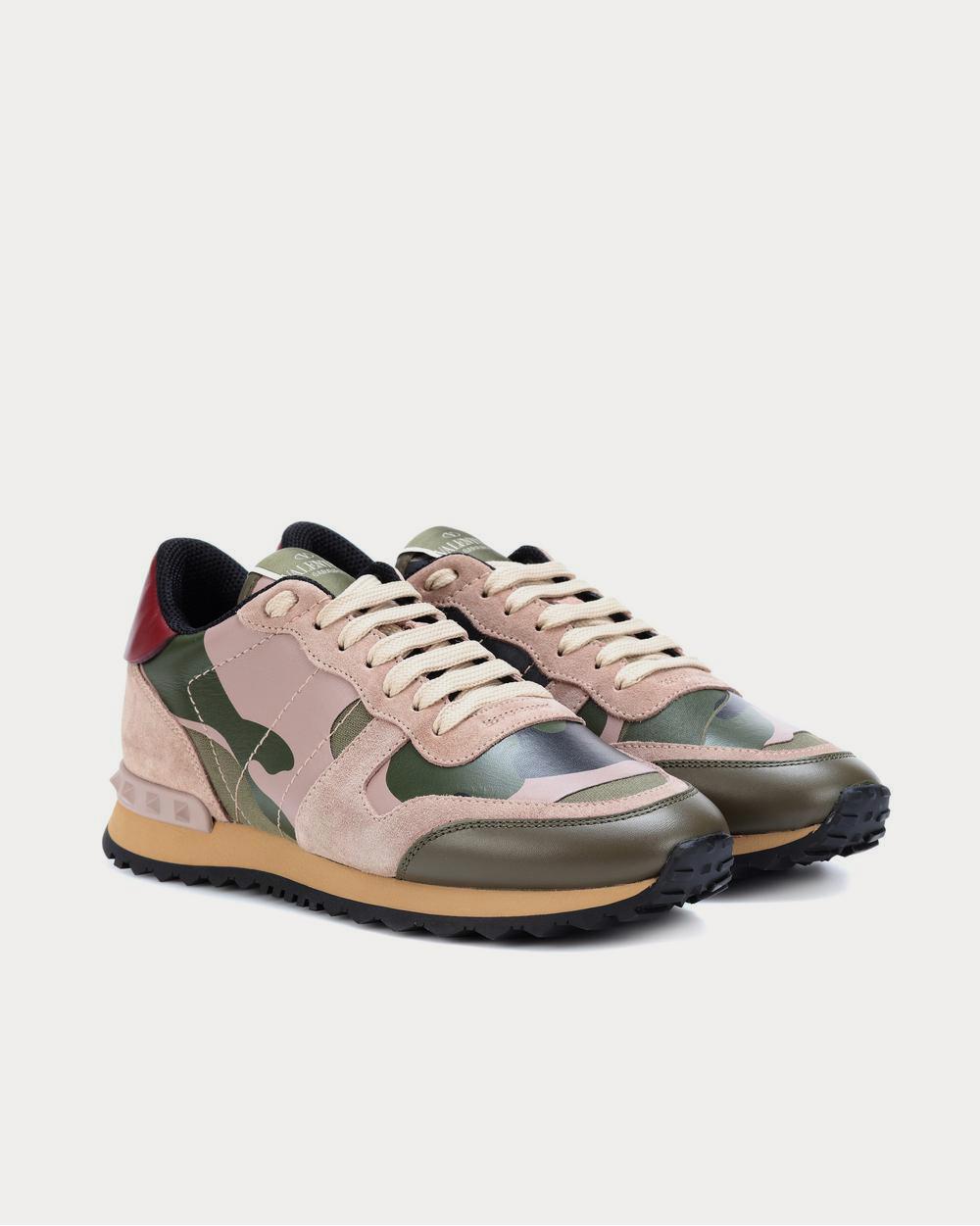 Valentino Valentino Garavani Rockrunner camouflage Green Low Top Sneakers - 2