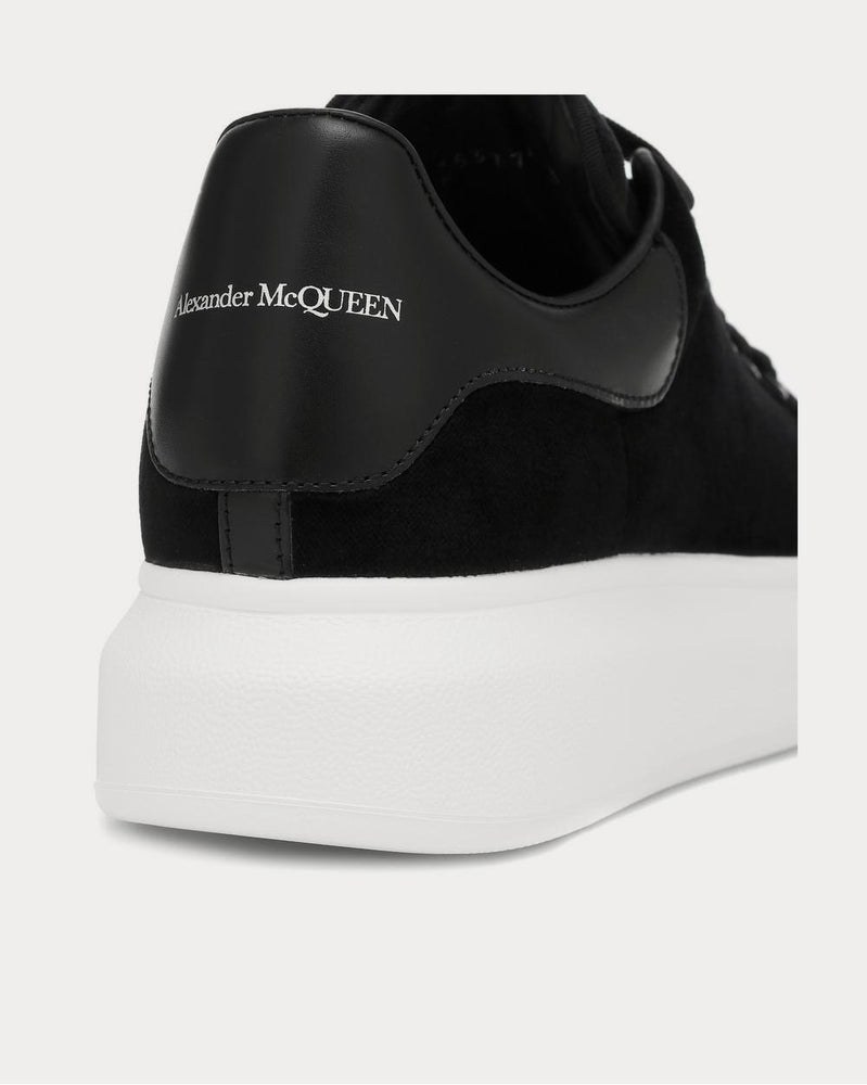 Alexander McQueen Velvet Black Low Top Sneakers - 4