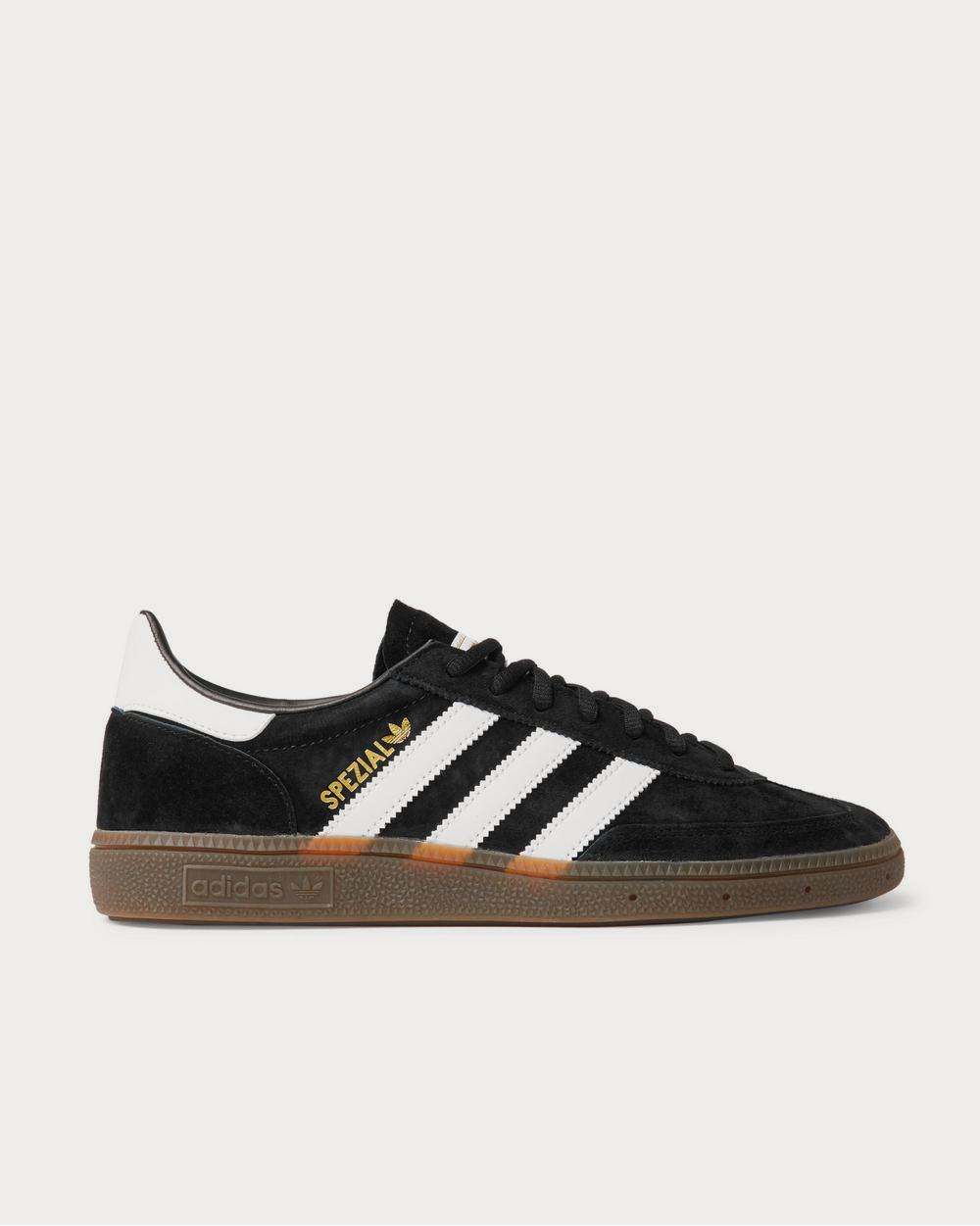 Adidas Handball Spezial Leather-Trimmed Suede  Black low top sneakers - 1