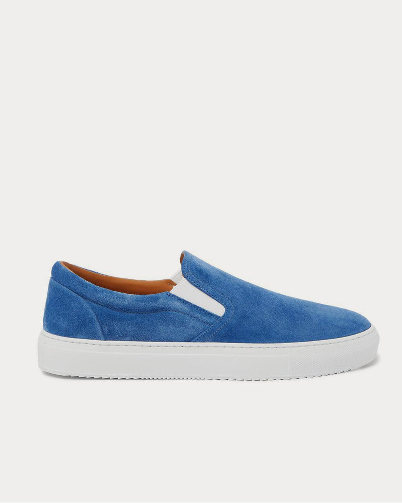 Mr P. Larry Suede Slip-On  Blue low top sneakers - 1