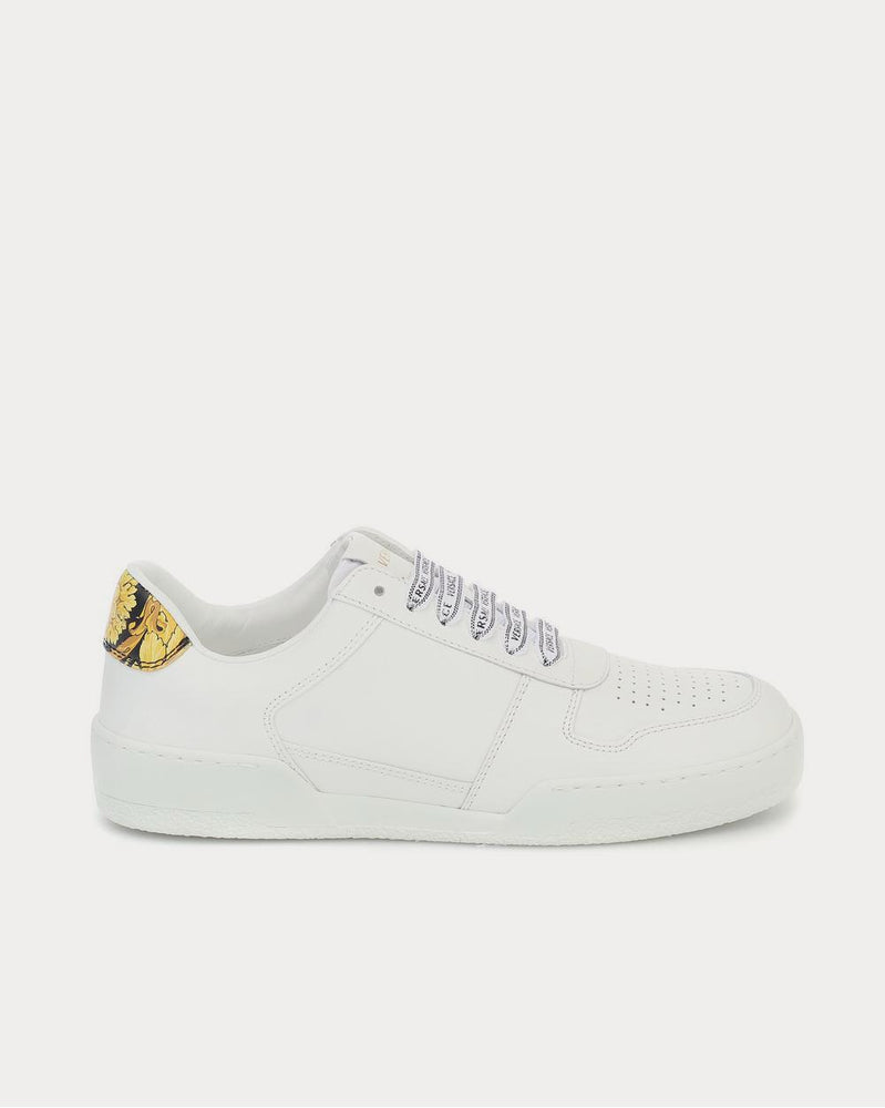 Versace Leather White Low Top Sneakers - 1