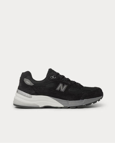 New Balance M992 Suede, Nubuck and Mesh  Black low top sneakers