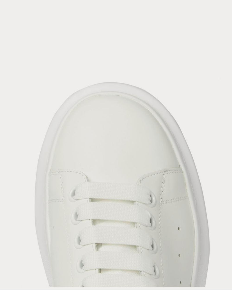 Alexander McQueen Exaggerated-Sole Leather  White low top sneakers - 5