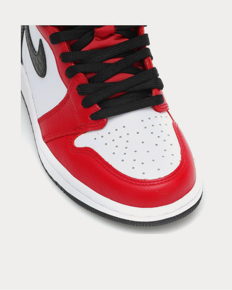 Nike Air Jordan 1 OG leather red High Top Sneakers - 4