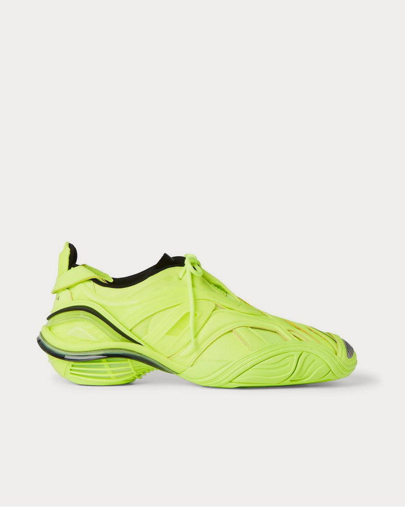 Balenciaga Tyrex Rubber, Mesh and Faux Leather  Yellow low top sneakers - 1