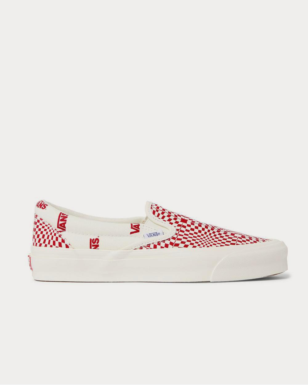 Vans OG Classic Printed Canvas Slip-On  White slip on sneakers - 1