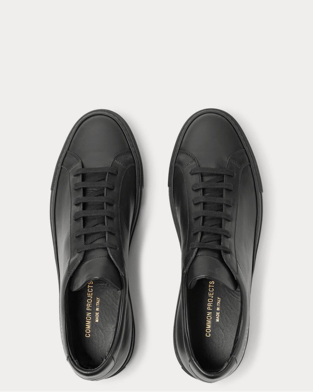 Common Projects Original Achilles Leather  Black low top sneakers - 6