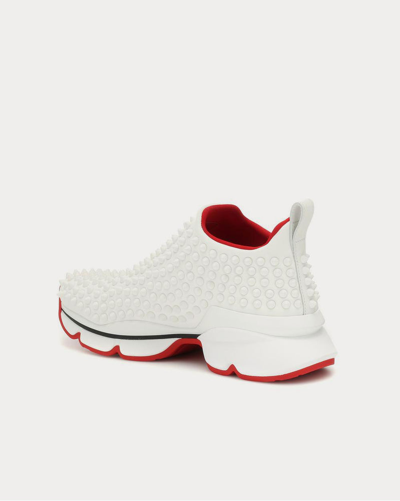 Christian Louboutin Spike Sock White Low Top Sneakers - 3