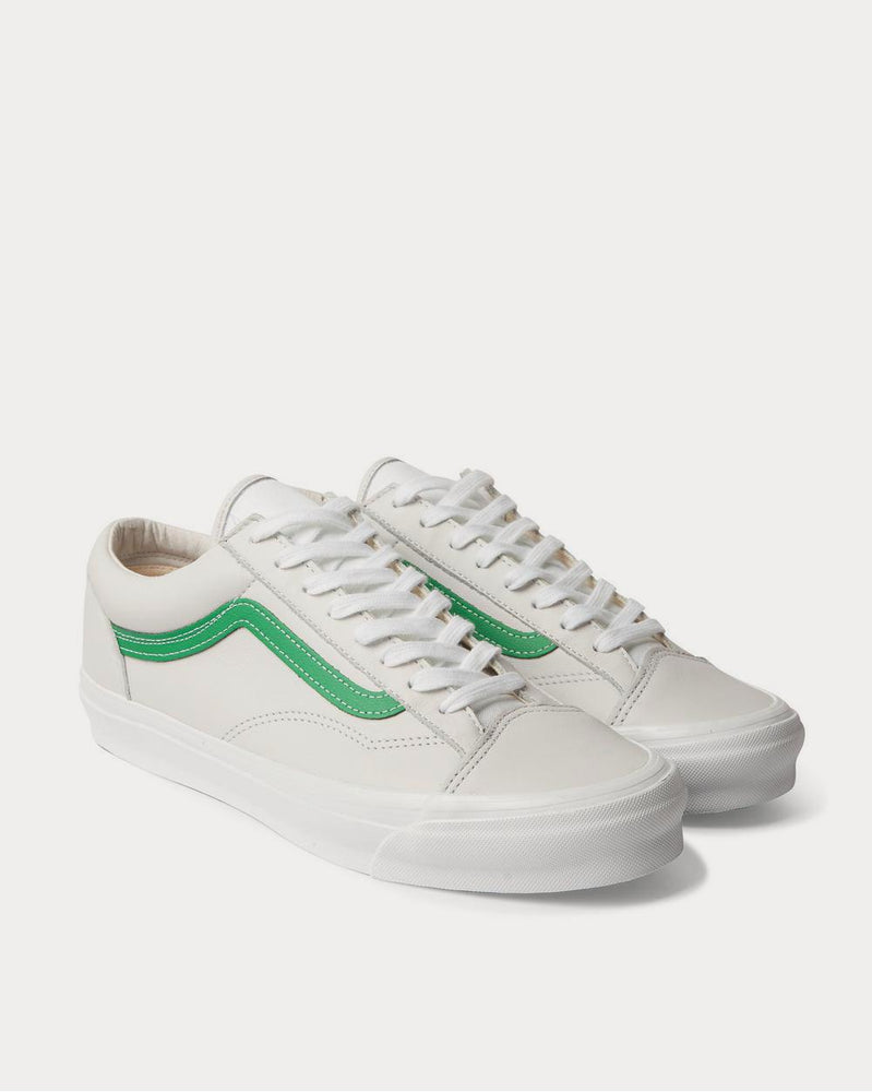 Vans OG Style 36 LX Canvas-Trimmed Leather  White low top sneakers - 2