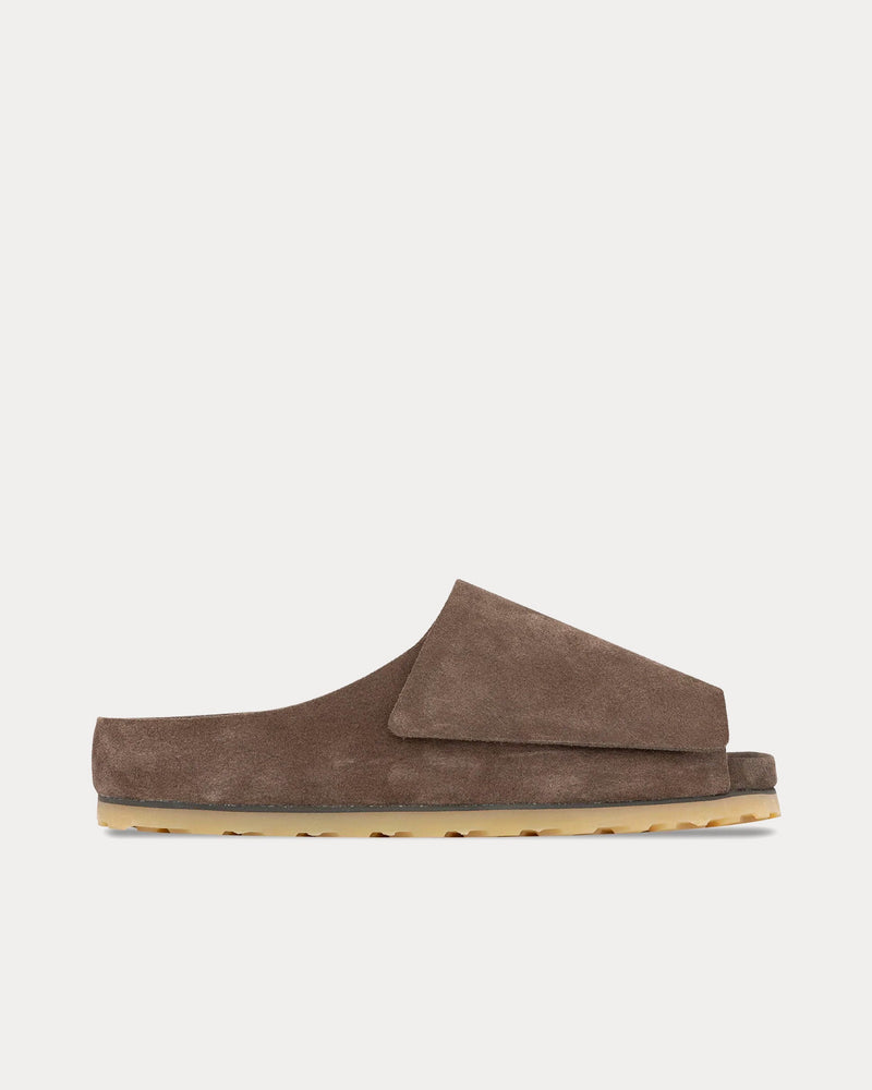 Fear of God x Birkenstock Los Feliz Suede Ash Slip Ons - 1