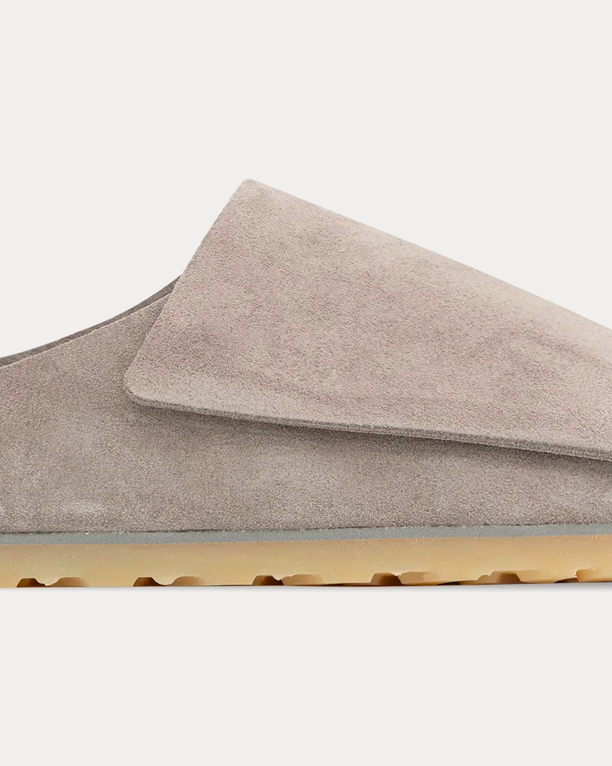 Fear of God x Birkenstock Los Feliz Suede Cement Slip Ons - 4