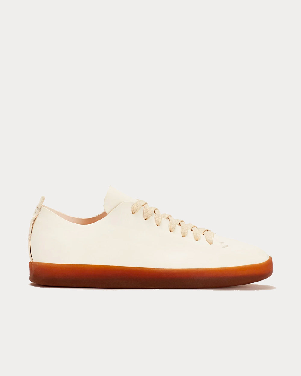 Feit Hand Sewn Low Latex White Low Top Sneakers - 1