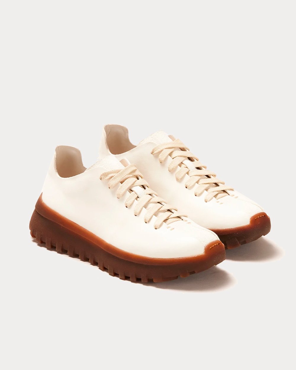 Feit Latex Walker White Low Top Sneakers - 2