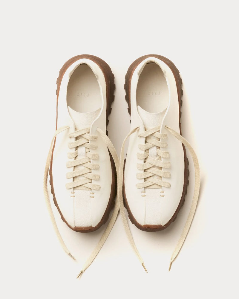 Feit Latex Walker White Low Top Sneakers - 4