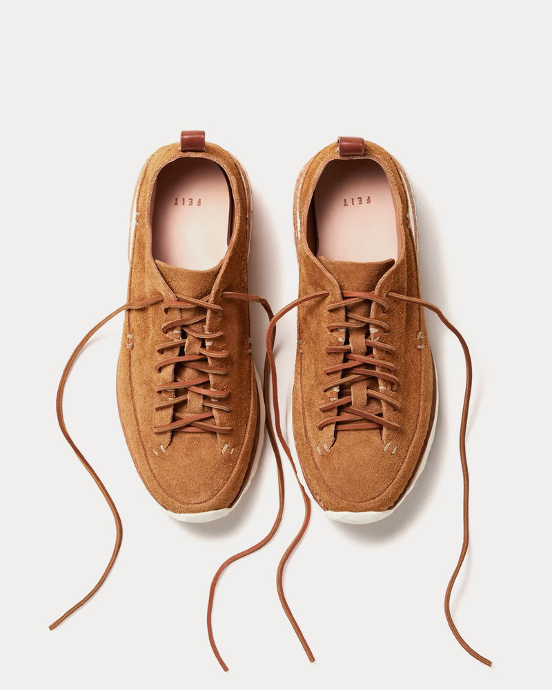 Feit Lugged Runner Tan Low Top Sneakers - 2