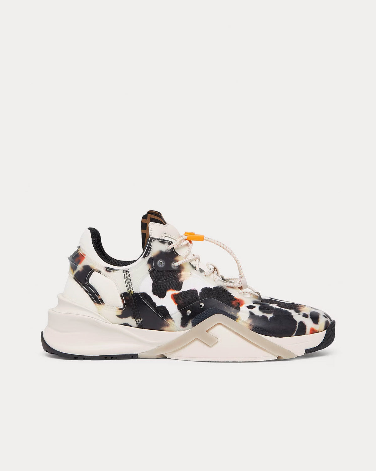 Fendi Flow Fabric White Low Top Sneakers - 1