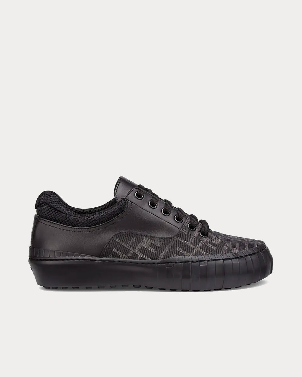 Fendi Fabric Black Low Top Sneakers Sneak in Peace