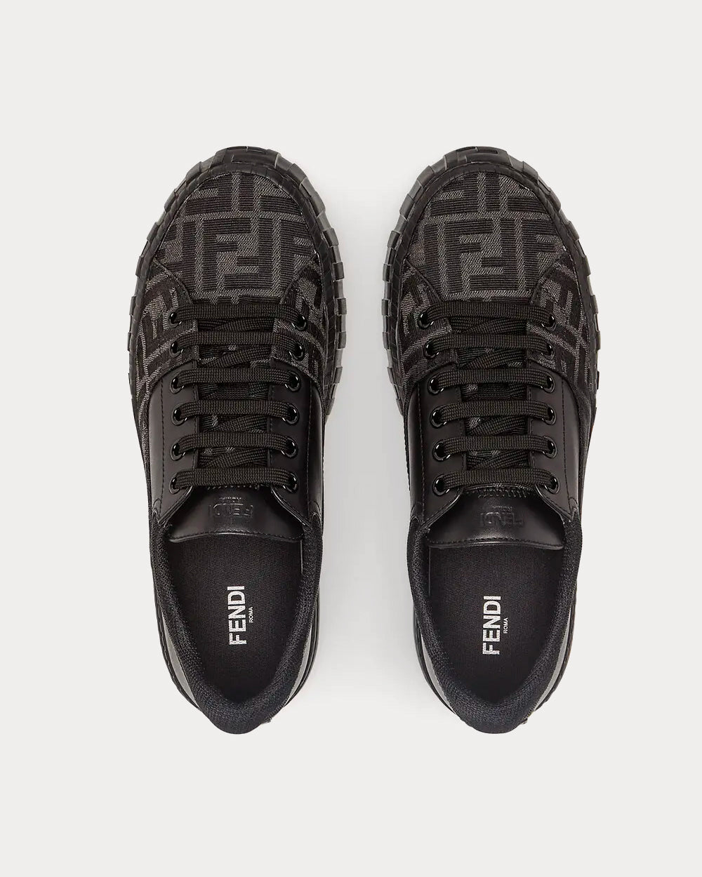 Fendi Fabric Black Low Top Sneakers Sneak in Peace