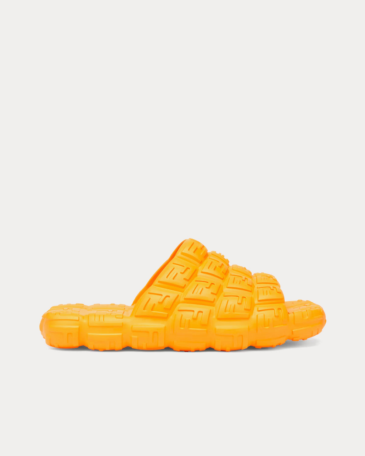 Fendi Cloud Rubber Orange Slides - 1