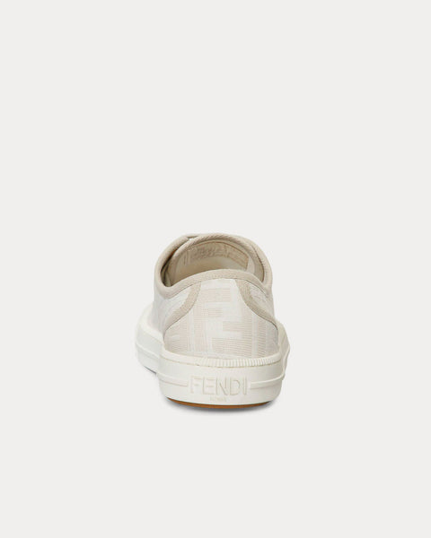 Fendi Domino FF Fabric White Low Top Sneakers - Sneak in Peace