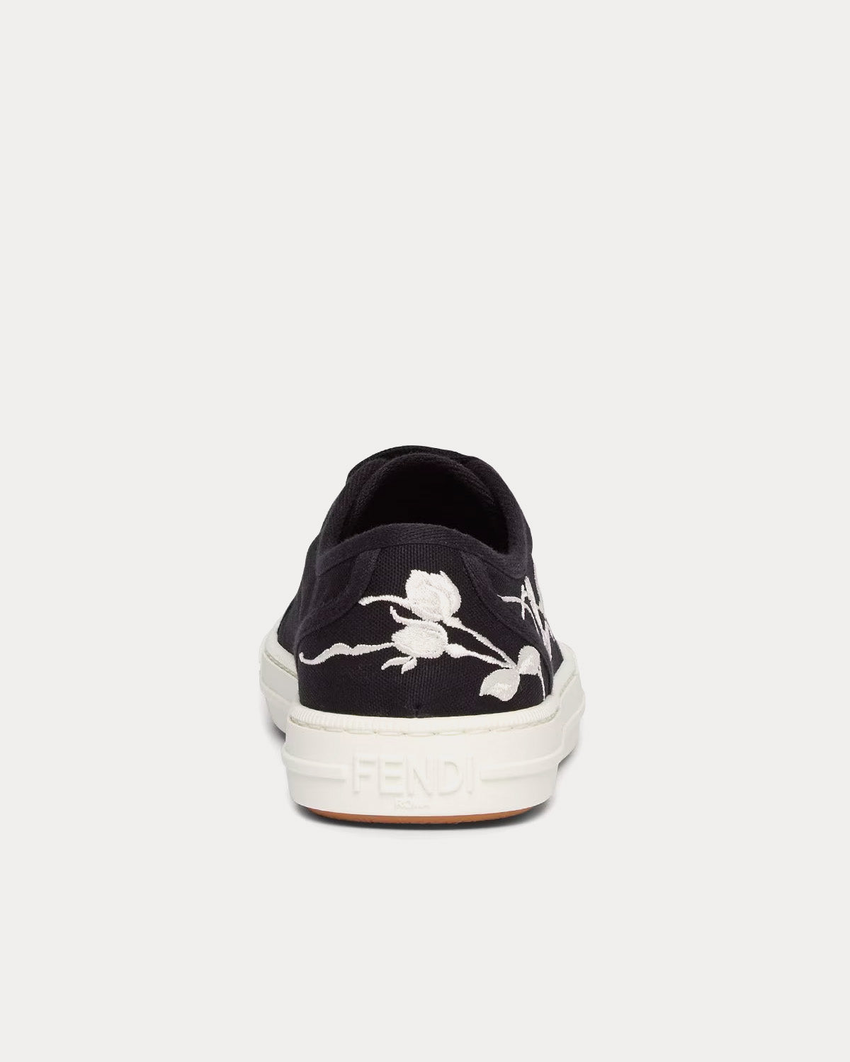 Fendi Domino Canvas Black Low Top Sneakers - 4