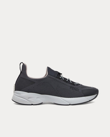 Fendi Faster Mesh Grey Low Top Sneakers