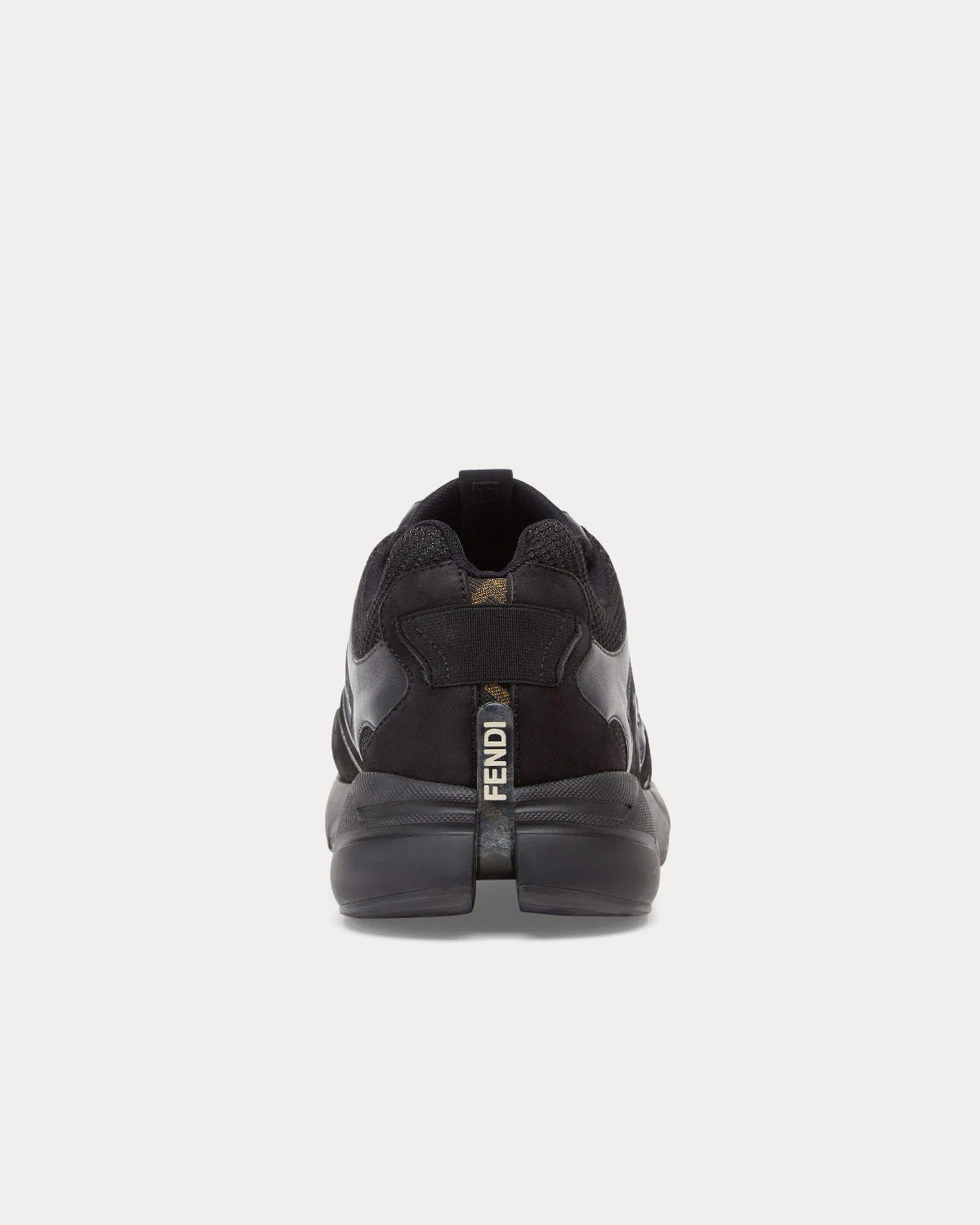 Fendi Faster Leather Black Low Top Sneakers - 4