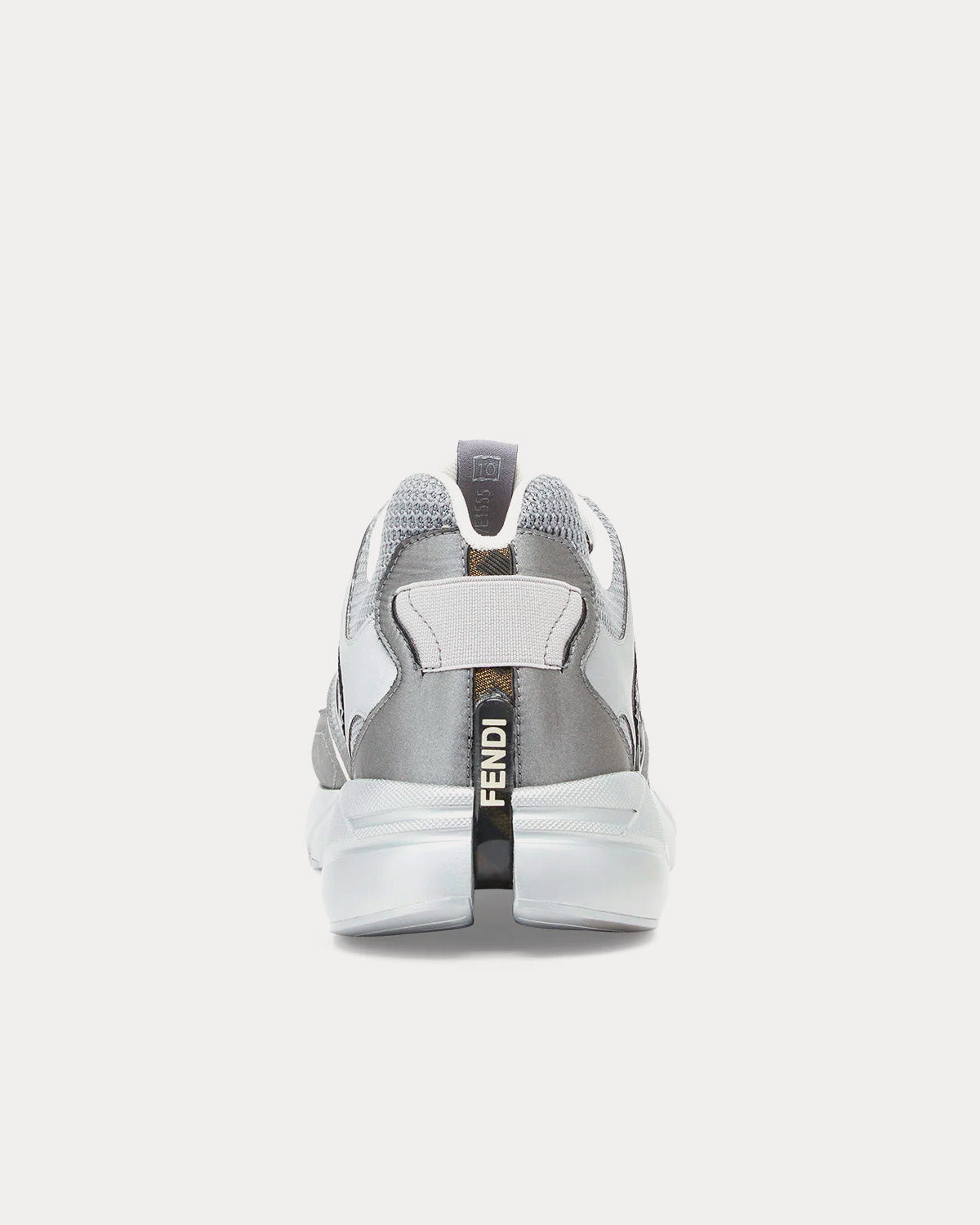 Fendi Faster Nylon Grey Low Top Sneakers - 4