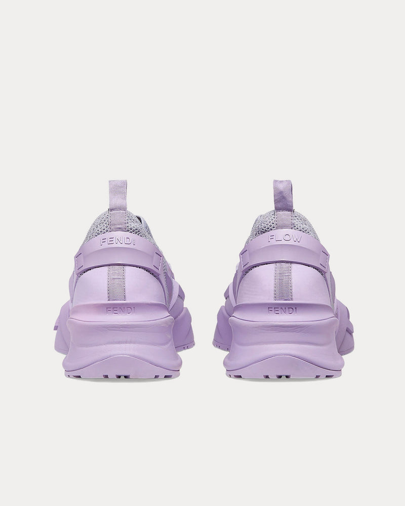 Fendi Flow Mesh Running Lilac Slip On Sneakers - 4