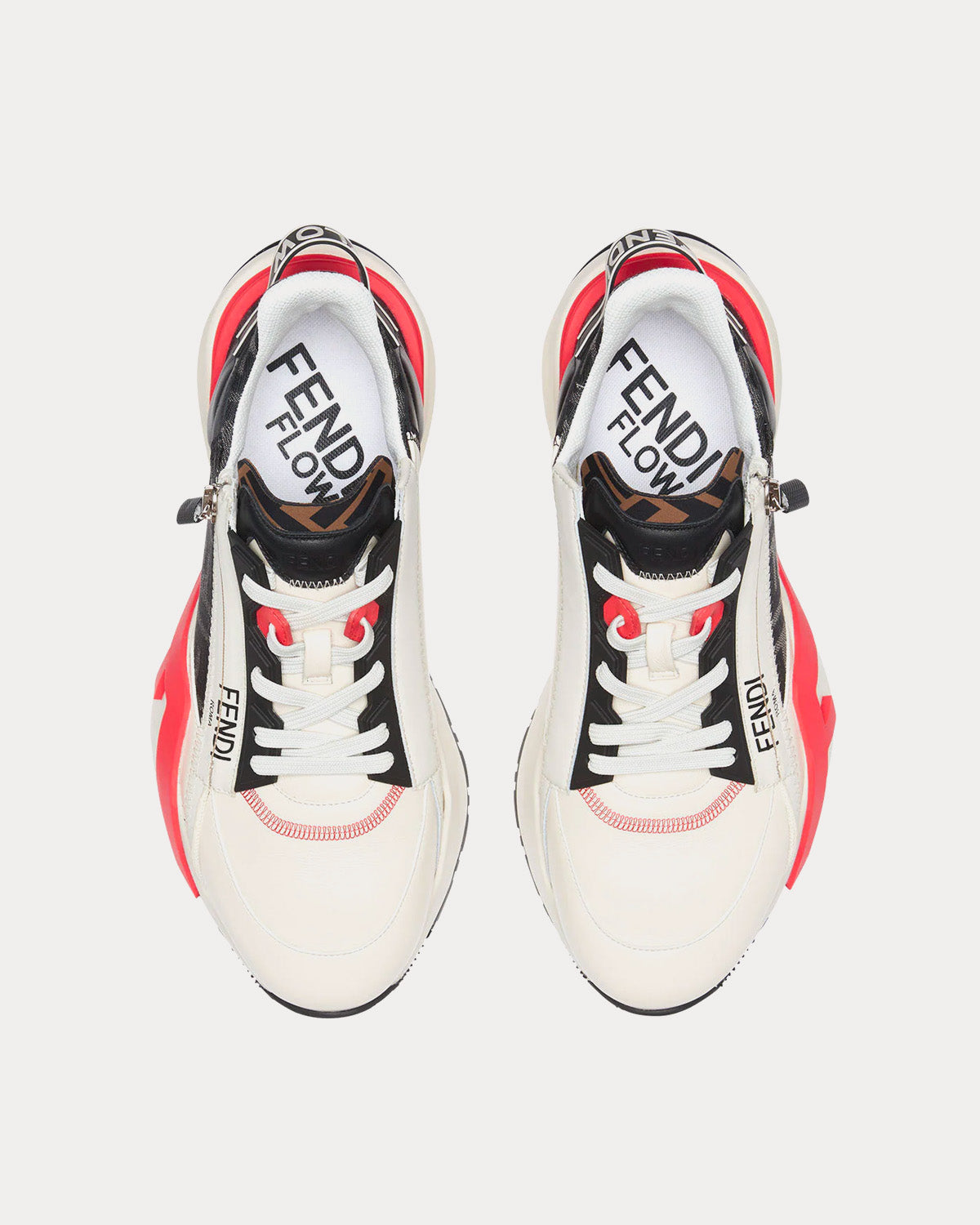 Fendi Flow Runner Lunar New Year Capsule White Low Top Sneakers - 3