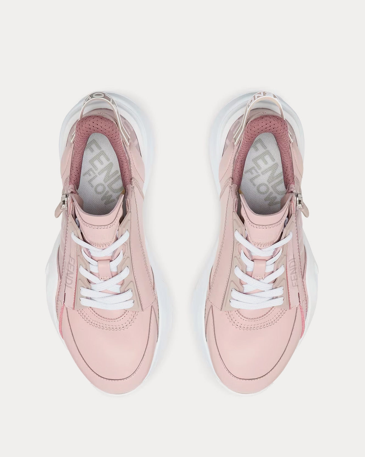 Fendi Flow Leather Pink Low Top Sneakers - Sneak in Peace