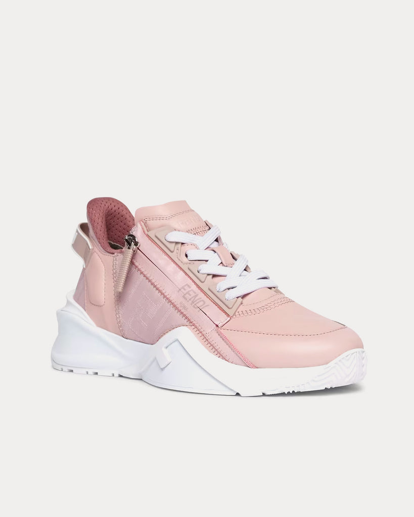 Fendi Flow Leather Pink Low Top Sneakers - Sneak in Peace