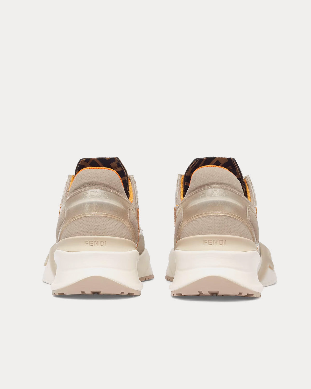 Fendi Flow Nylon Beige Low Top Sneakers - 4