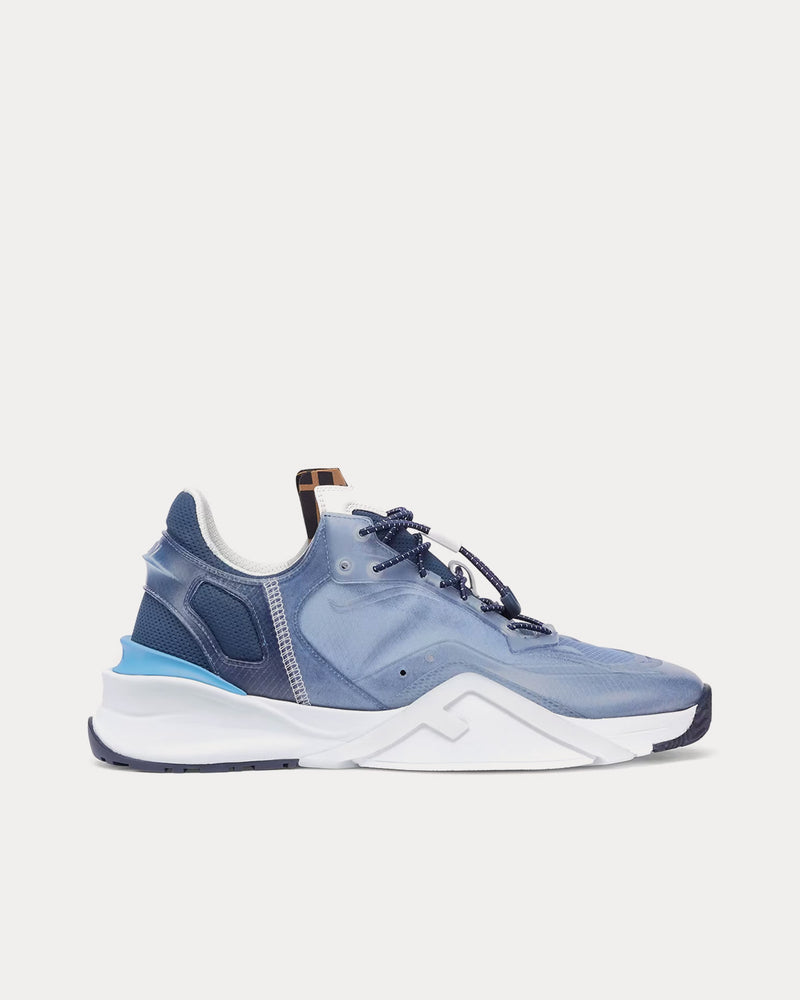 Fendi Flow Nylon Light Blue Low Top Sneakers - 1