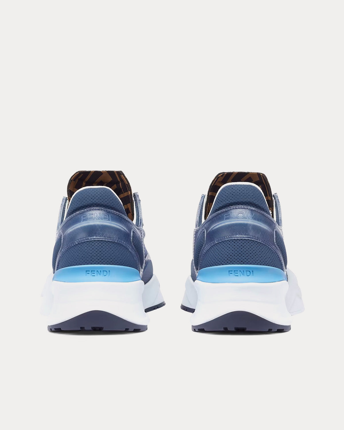 Fendi Flow Nylon Light Blue Low Top Sneakers - 4