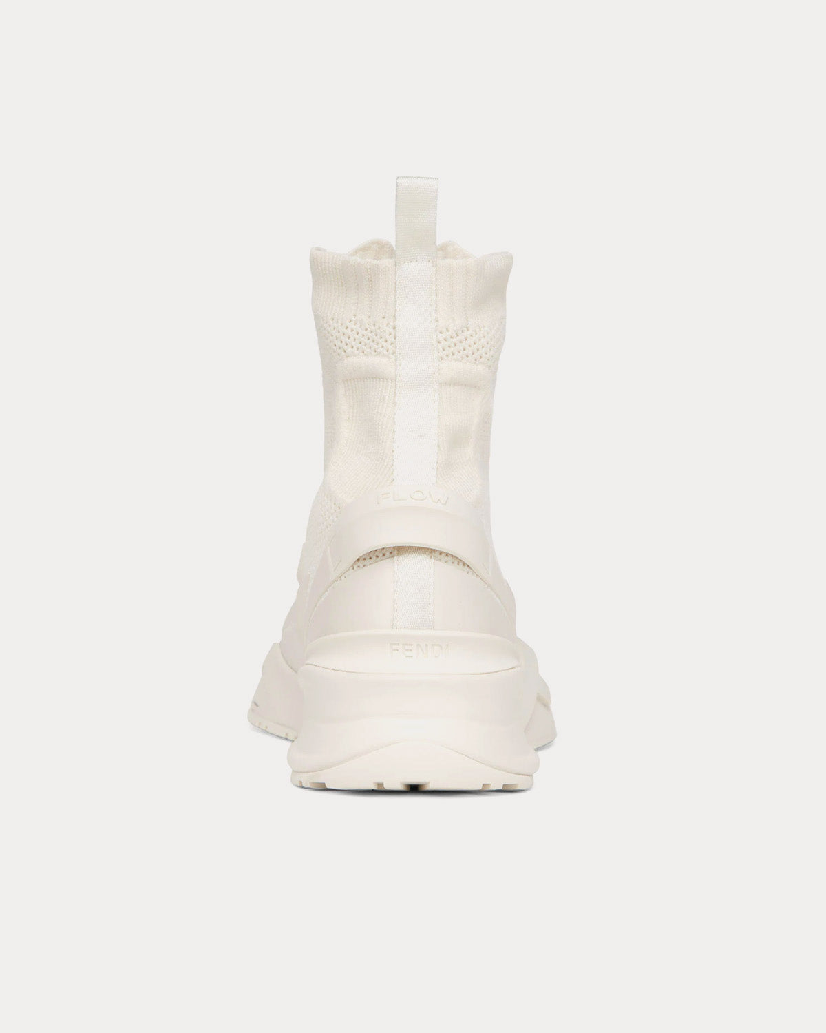 Fendi Flow Mesh White High Top Sneakers - 3