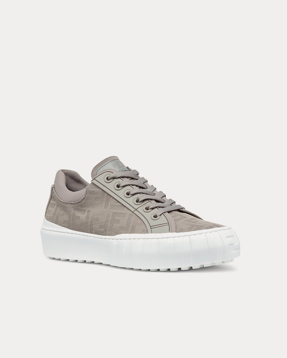 Fendi Force Fabric Grey Low Top Sneakers - 3