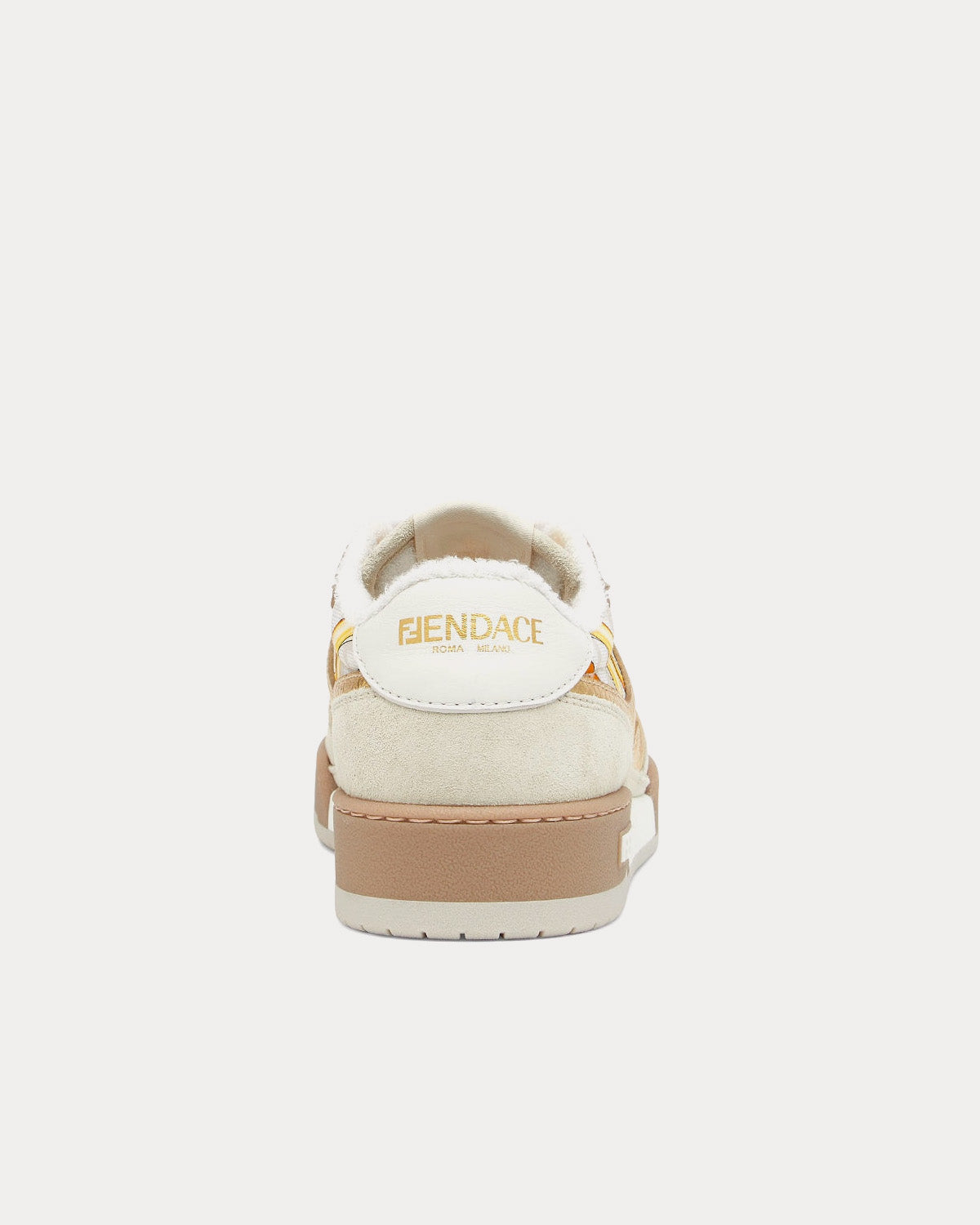 Fendi Match Fendace Beige Low Top Sneakers - 4