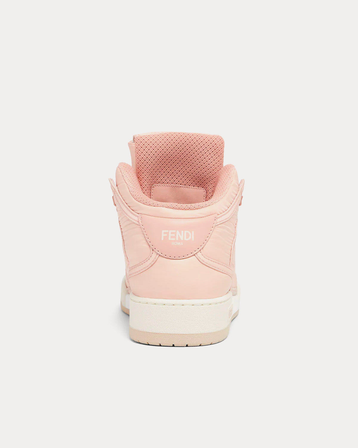 Fendi Match Nylon Pink High Top Sneakers - 3