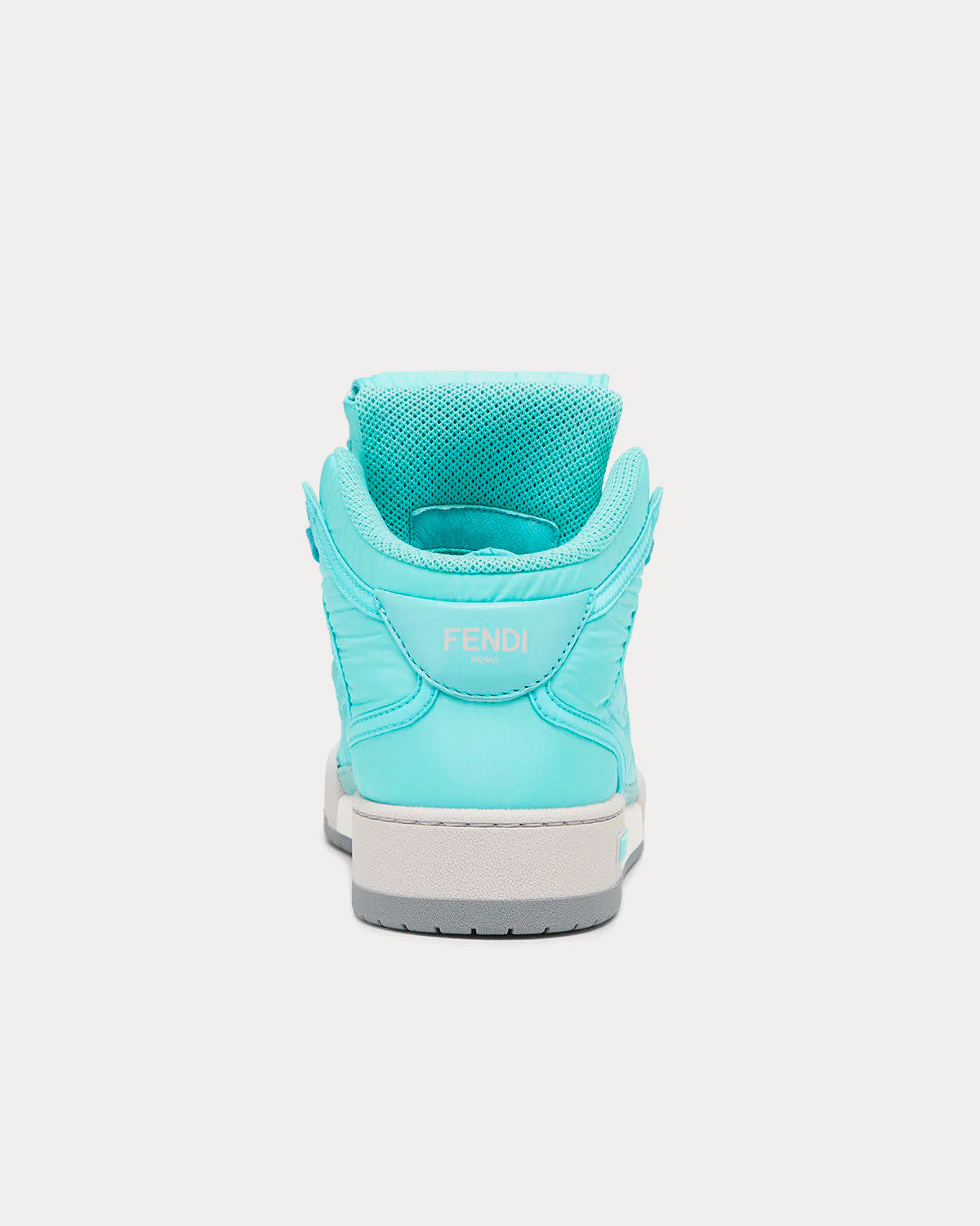 Fendi - Match Nylon Turquoise  High Top Sneakers