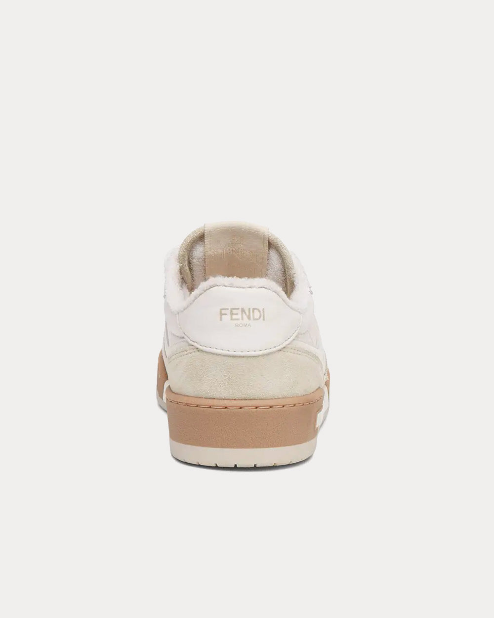 Fendi Match Suede White Low Top Sneakers - 4