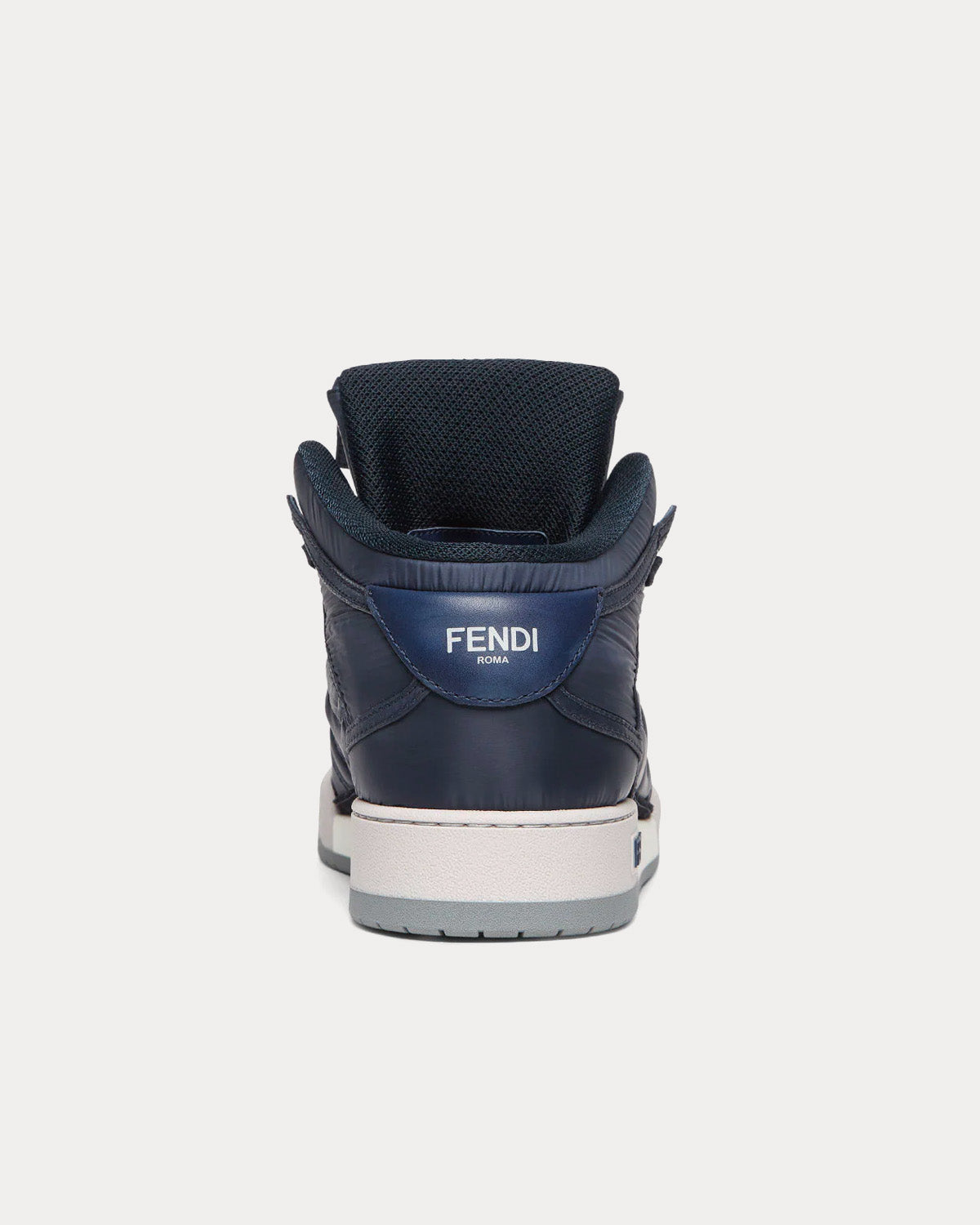 Fendi Match Nylon Blue High Top Sneakers - 3