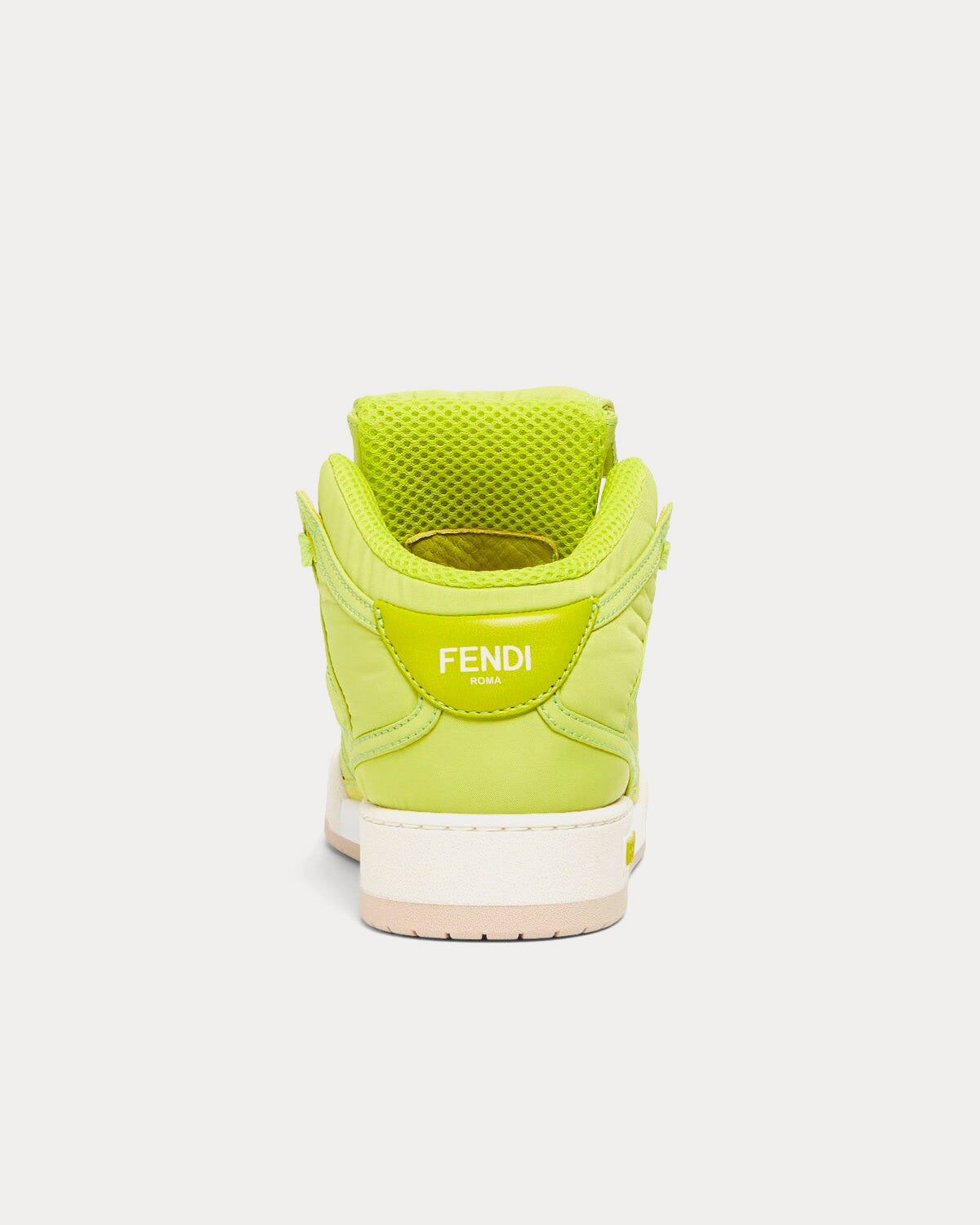 Fendi Match Nylon Green High Top Sneakers - 3