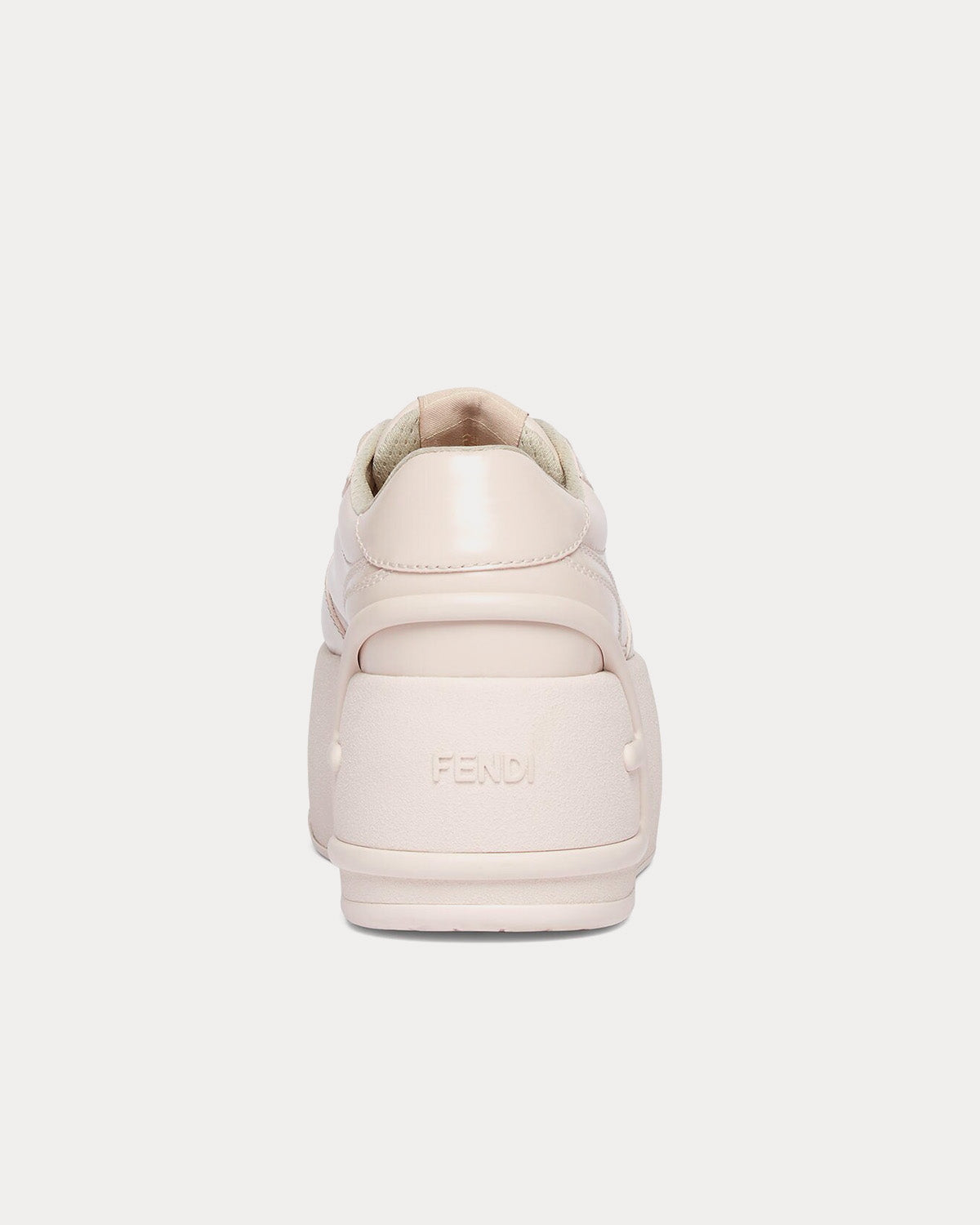 Fendi Fashion Show Leather Light Beige Low Top Sneakers - 4