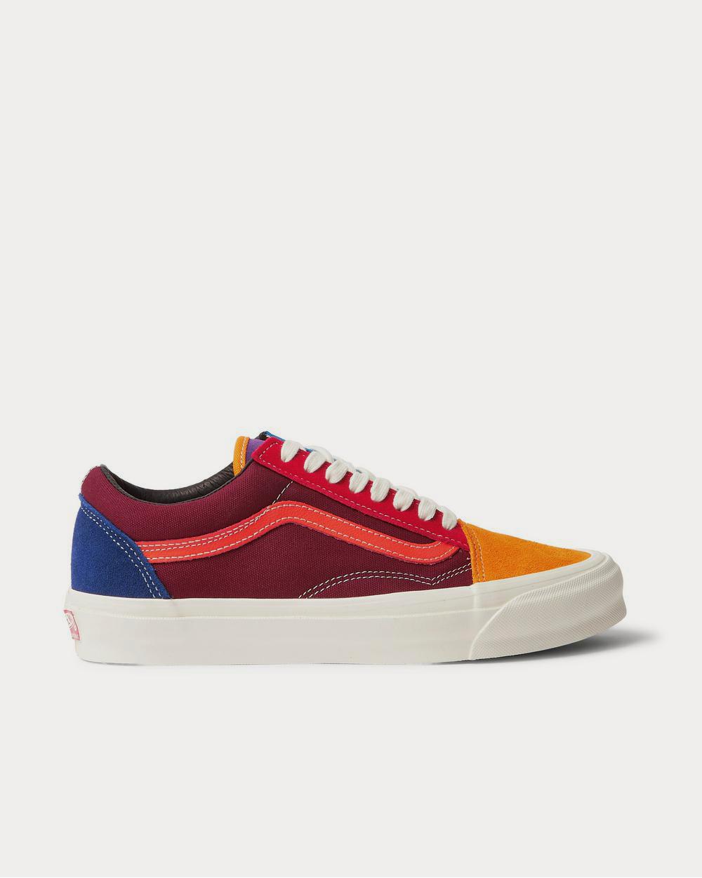 UA OG Old Skool LX Leather-Trimmed Canvas and Suede Multi low top sneakers