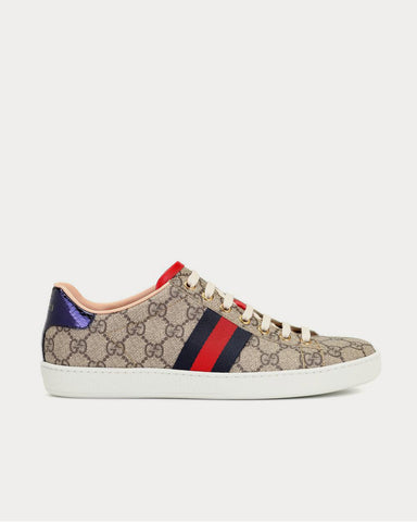 Gucci Ace GG Supreme Brown Low Top Sneakers