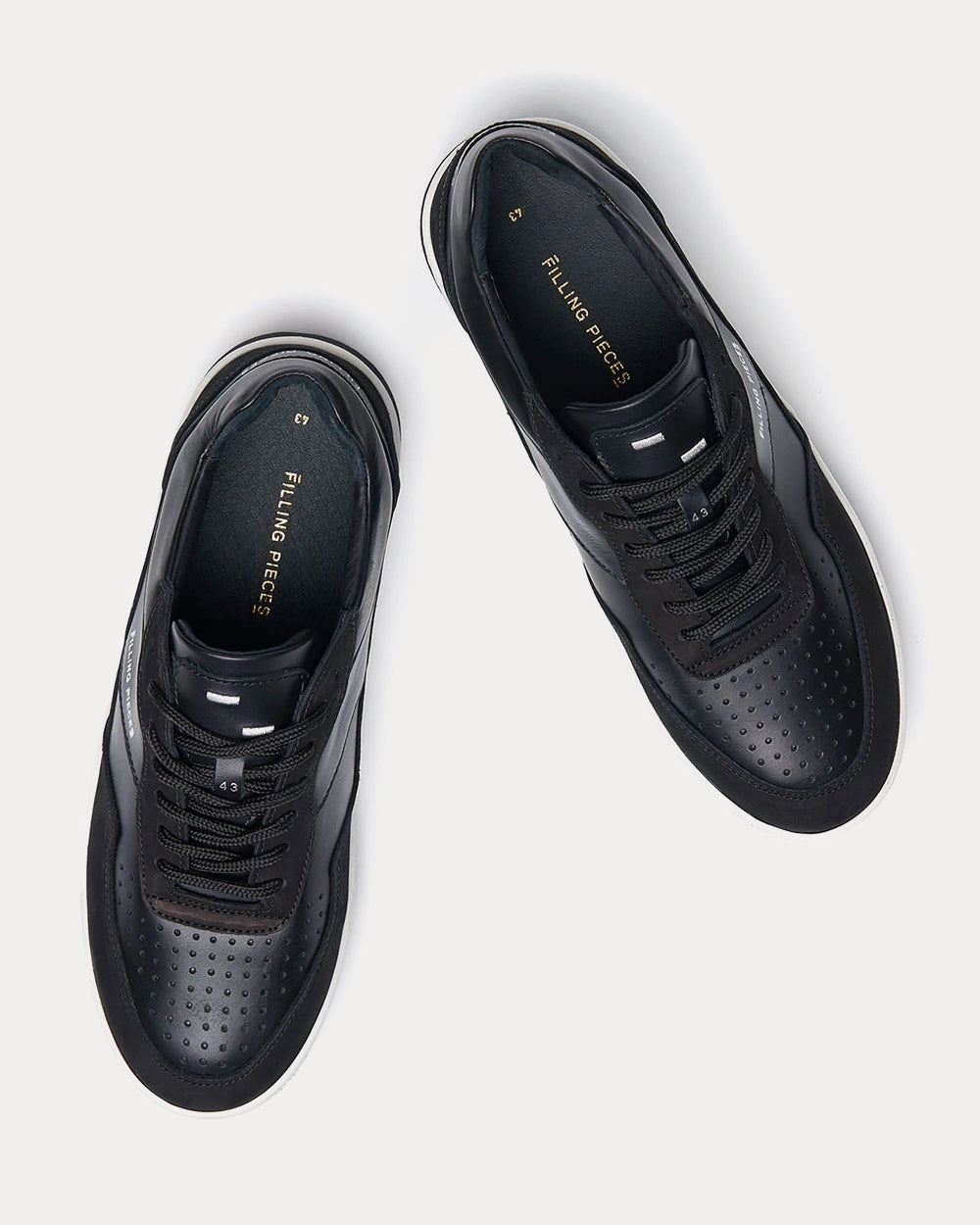 Filling Pieces Ace Spin Black Low Top Sneakers - 3