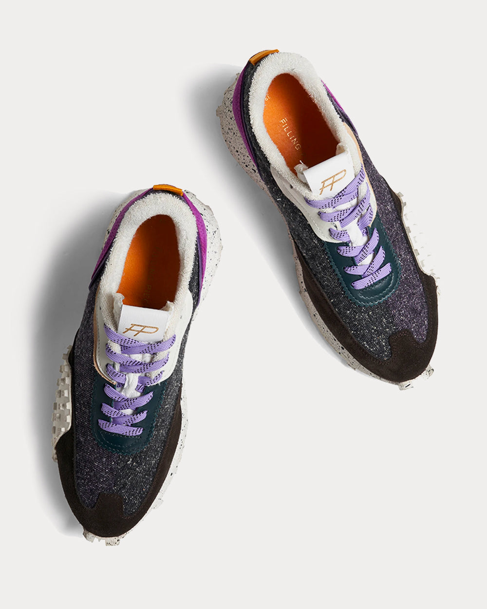 Filling Pieces Crease Runner Wind Purple/Black Low Top Sneakers - 3