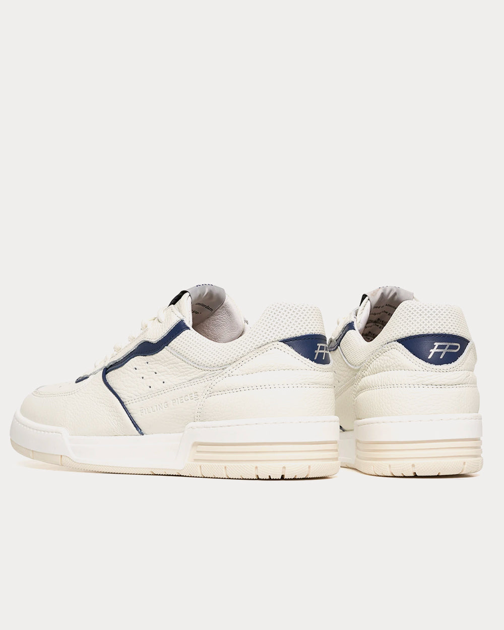 Filling Pieces Curb Line White / Blue Low Top Sneakers - 4