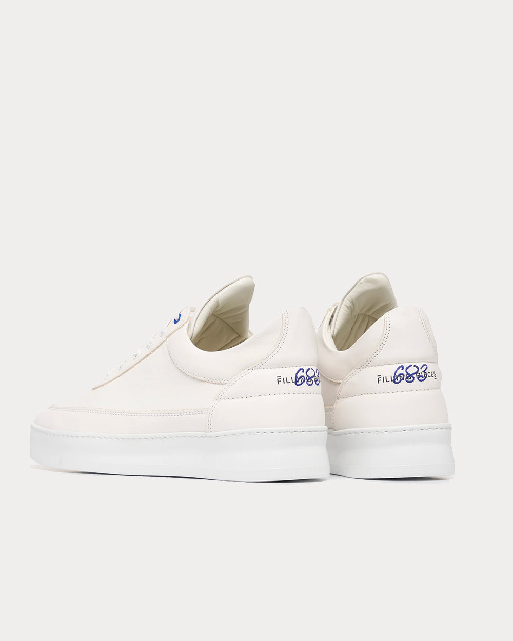 Filling Pieces Plain 683 Organic White Low Top Sneakers - 4